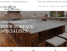 Tablet Screenshot of customtileco.com